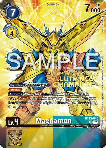 Magnamon [BT13-040] (2024 Evolution Cup Champion) [Versus Royal Knights Booster Promos] 