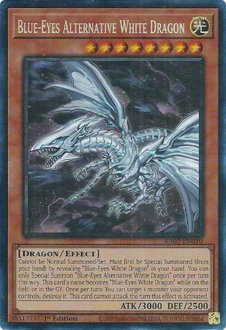 Blue-Eyes Alternative White Dragon (PCR) [RA02-EN010] Prismatic Collector's Rare 