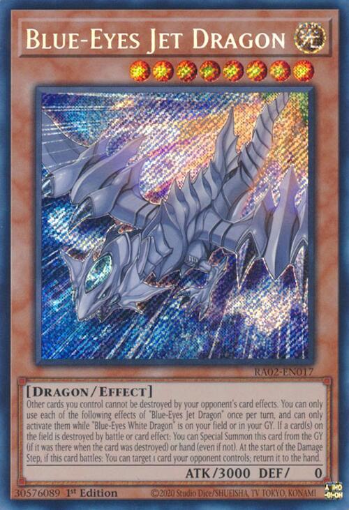 Blue-Eyes Jet Dragon (Secret Rare) [RA02-EN017] Secret Rare 