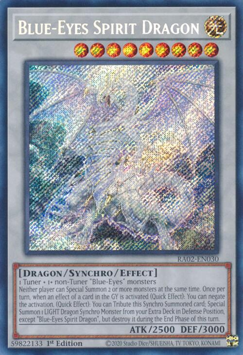 Blue-Eyes Spirit Dragon (Secret Rare) [RA02-EN030] Secret Rare 
