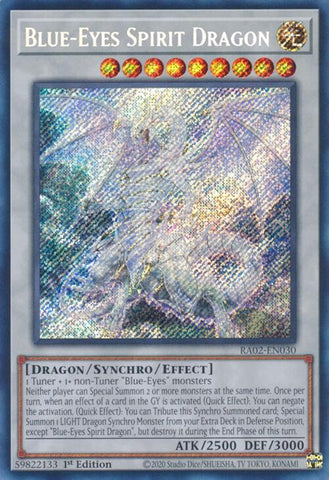 Blue-Eyes Spirit Dragon (Secret Rare) [RA02-EN030] Secret Rare 
