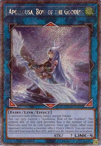 Apollousa, Bow of the Goddess (Alternate Art) (Platinum Secret Rare) [RA02-EN040] Platinum Secret Rare 