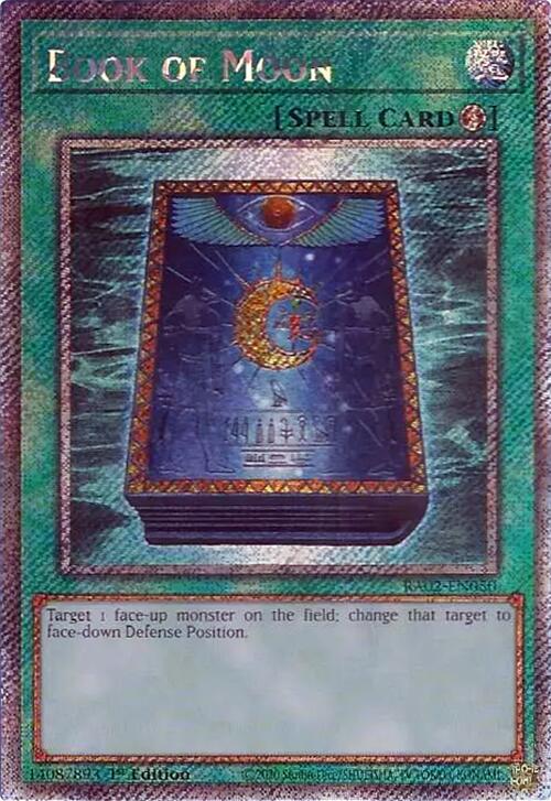 Book of Moon (Platinum Secret Rare) [RA02-EN050] Platinum Secret Rare 