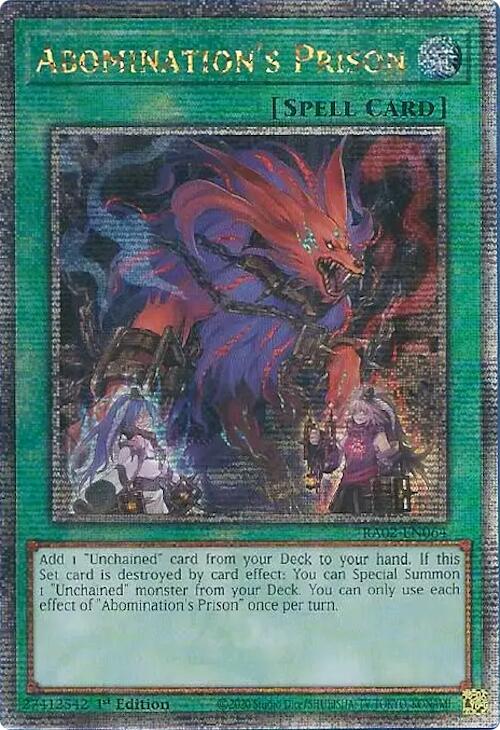 Abomination's Prison (Quarter Century Secret Rare) [RA02-EN064] Quarter Century Secret Rare 