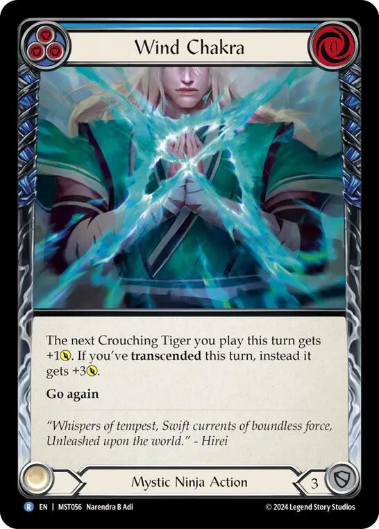Wind Chakra (Blue) [MST056] (Part the Mistveil) Rainbow Foil 