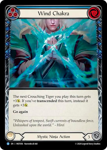 Wind Chakra (Blue) [MST056] (Part the Mistveil) Rainbow Foil 