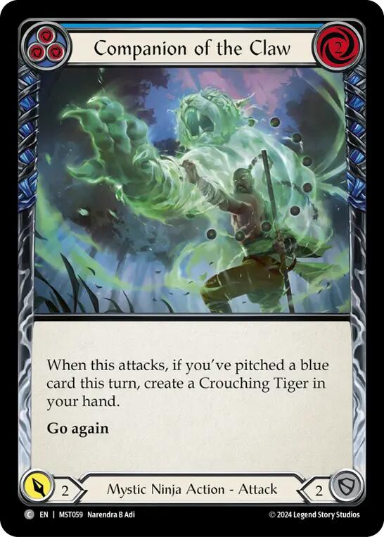 Companion of the Claw (Blue) [MST059] (Part the Mistveil) 
