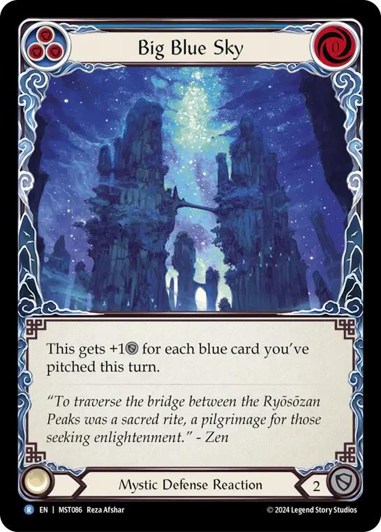 Big Blue Sky [MST086] (Part the Mistveil) Rainbow Foil 