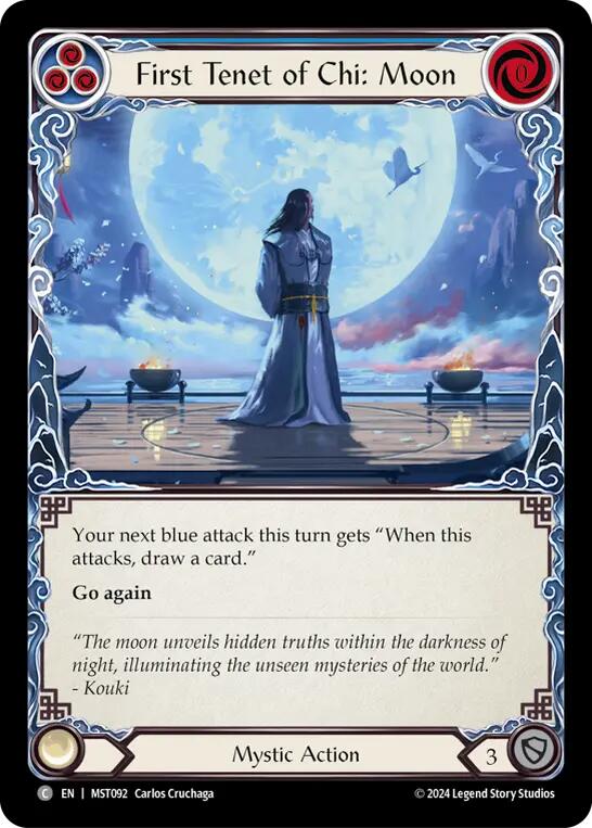 First Tenet of Chi: Moon [MST092] (Part the Mistveil) Rainbow Foil 