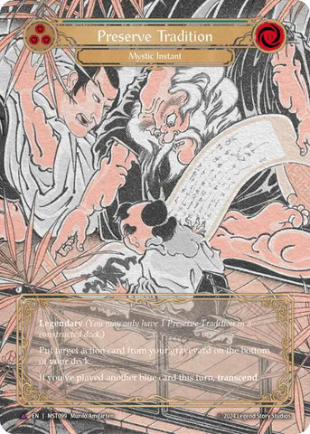 Preserve Tradition // Inner Chi (Marvel) [MST099] (Part the Mistveil) Cold Foil 