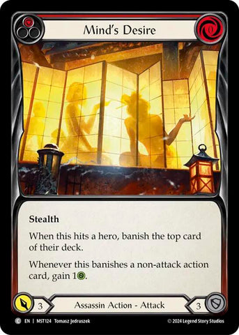 Mind's Desire (Red) [MST124] (Part the Mistveil) Rainbow Foil 