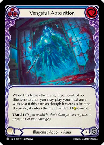 Vengeful Apparition (Blue) [MST157] (Part the Mistveil) Rainbow Foil 