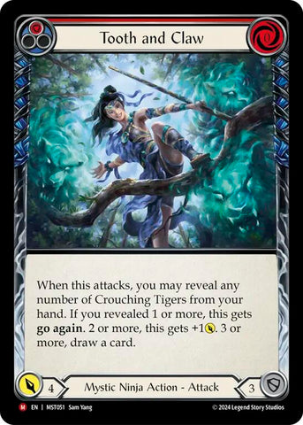 Tooth and Claw [MST051] (Part the Mistveil) Rainbow Foil 