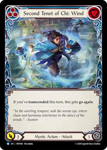Second Tenet of Chi: Wind [MST083] (Part the Mistveil) Rainbow Foil 