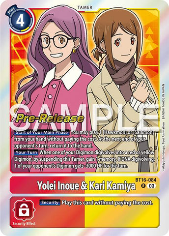 Yolei Inoue &amp; Kari Kamiya [BT16-084] [Beginning Observer Pre-Release Promos] 