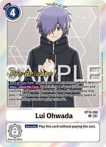 Lui Ohwada [BT16-090] [Beginning Observer Pre-Release Promos] 