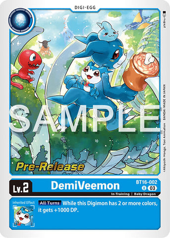 DemiVeemon [BT16-002] [Beginning Observer Pre-Release Promos] 