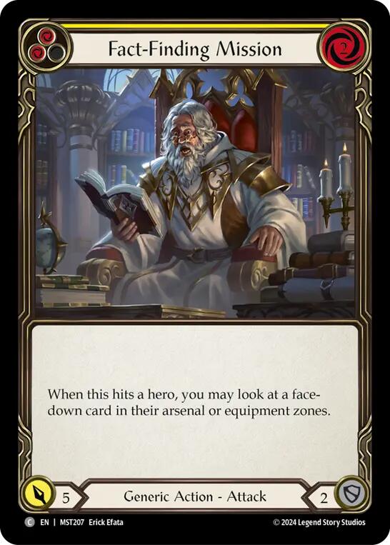 Fact-Finding Mission (Yellow) [MST207] (Part the Mistveil) Rainbow Foil 