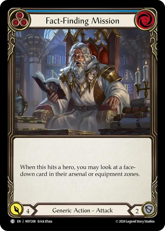 Fact-Finding Mission (Blue) [MST208] (Part the Mistveil) Rainbow Foil 