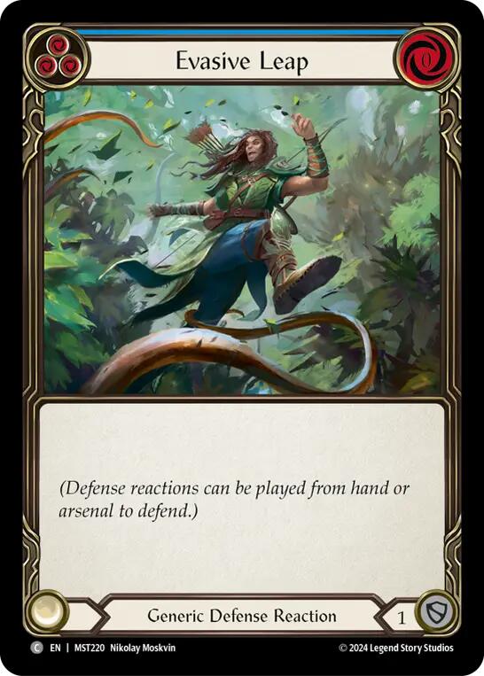 Evasive Leap (Blue) [MST220] (Part the Mistveil) Rainbow Foil 