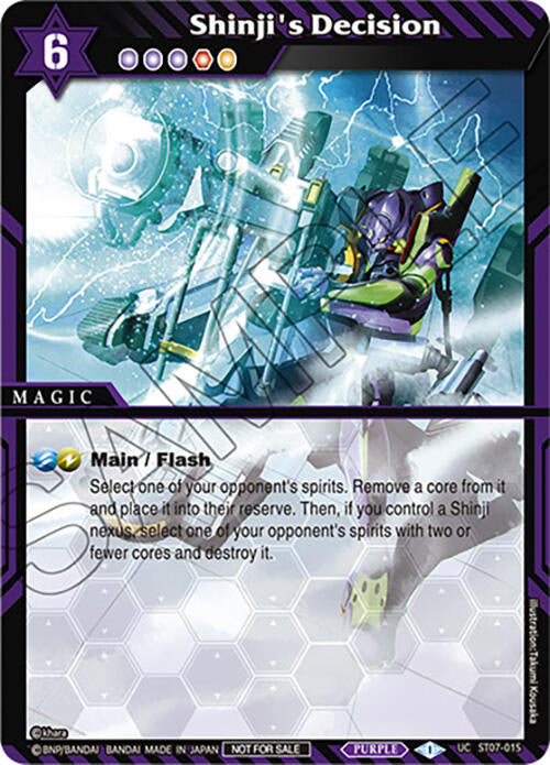 Shinji's Decision (Textured Foil) (ST07-015) [Launch & Event Promos]