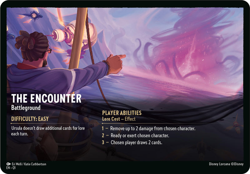 The Encounter // A Dark Realm - Battleground (Oversized) [Illuminaeer's Quest: Deep Trouble] 
