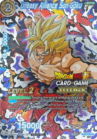 Uneasy Alliance Son Goku (Level 2) (DB1-096) [Judge Promotion Cards] 