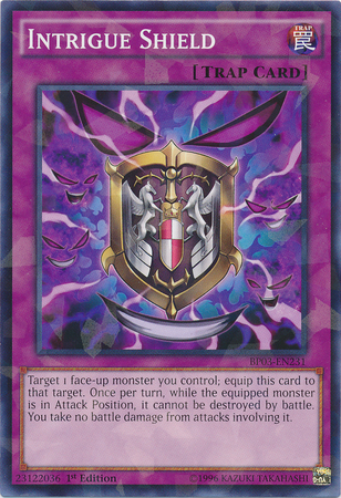 Intrigue Shield [BP03-EN231] Shatterfoil Rare 