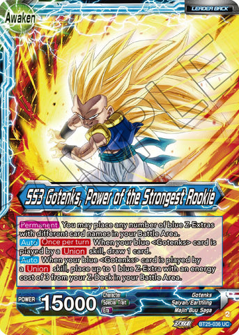 Gotenks // SS3 Gotenks, Power of the Strongest Rookie (BT25-036) [Legend of the Dragon Balls] 