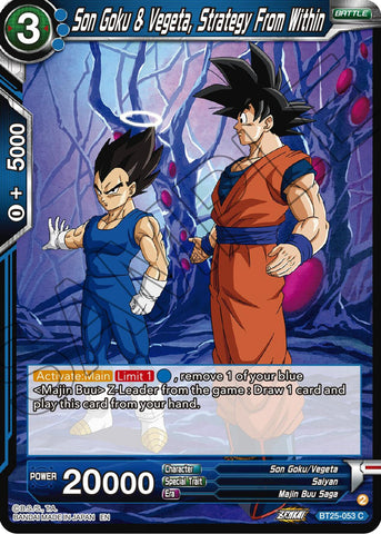 Son Goku &amp; Vegeta, Strategy From Within (BT25-053) [Legend of the Dragon Balls] 