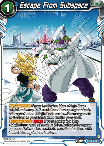 Escape From Subspace (BT25-069) [Legend of the Dragon Balls] 
