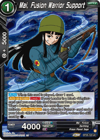 May, Fusion Warrior Support (BT25-123) [Legend of the Dragon Balls] 
