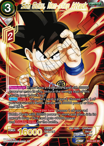 Son Goku, Non-stop Attack (BT25-005) [Legend of the Dragon Balls] 