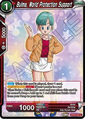 Bulma, World Protection Support (BT25-015) [Legend of the Dragon Balls] 