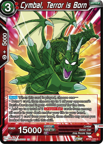 Cymbal, Terror is Born (BT25-026) [Legend of the Dragon Balls] 