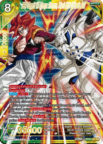 SS4 Gogeta VS Omega Shenron, Clash With Ultimate Evil (BT25-137 SR) [Legend of the Dragon Balls] 