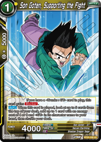 Son Goten, Supporting the Fight (BT25-108 UC) [Legend of the Dragon Balls] 