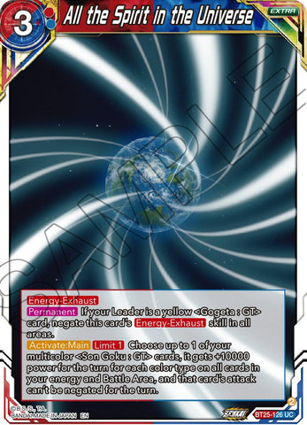 All the Spirit in the Universe (BT25-126) [Legend of the Dragon Balls] 