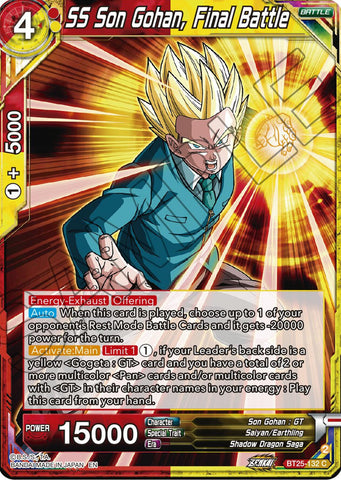 SS Son Gohan, Final Battle (BT25-132) [Legend of the Dragon Balls] 