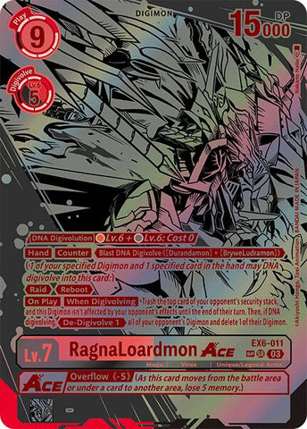 RagnaLoardmon ACE [EX6-011] (Textured) [Infernal Ascension] 