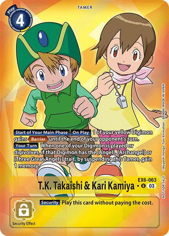 TK Takaishi &amp; Kari Kamiya [EX6-063] (Box Promotion Pack: Infernal Ascension) [Infernal Ascension] 