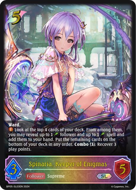 Spinaria, Keeper of Enigmas (BP05-SL03EN) [Omens Eternal]