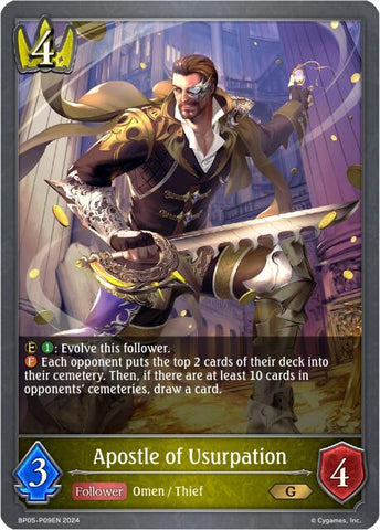Apostle of Usurpation (Foil) (BP05-P09EN) [Omens Eternal] 