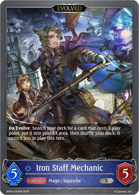 Iron Staff Mechanic (Evolved) (BP05-043EN) [Omens Eternal]