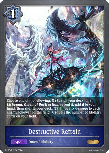 Destructive Refrain - P17EN (Foil) (BP05-P17EN) [Omens Eternal]