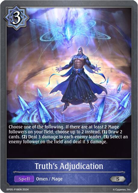 Truth's Adjudication - P18EN (Foil) (BP05-P18EN) [Omens Eternal]