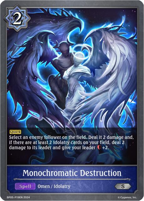 Monochromatic Destruction P19EN (Foil) (BP05-P19EN) [Omens Eternal]