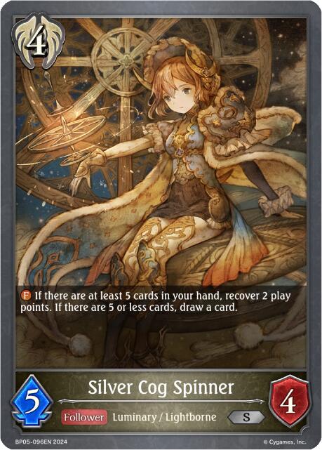 Silver Cog Spinner (BP05-096EN) [Omens Eternal] 