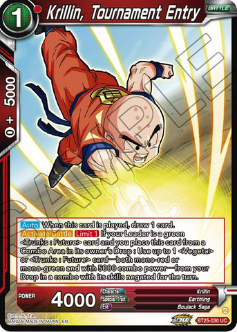 Krillin, Tournament Entry (BT25-030) [Legend of the Dragon Balls] 