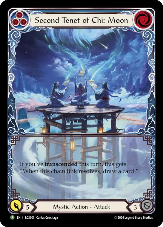 Second Tenet of Chi: Moon [LGS301] (Promo) Rainbow Foil 